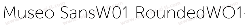 Museo SansW01 RoundedWO1字体转换